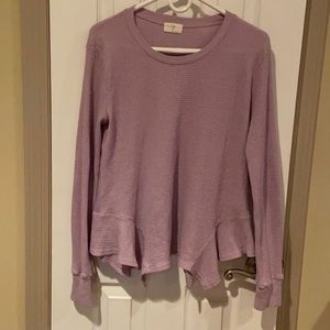 Anthropologie long sleeve thermal look